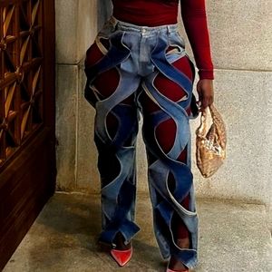 Aquamaia Kaia Jeans, Large, Blue